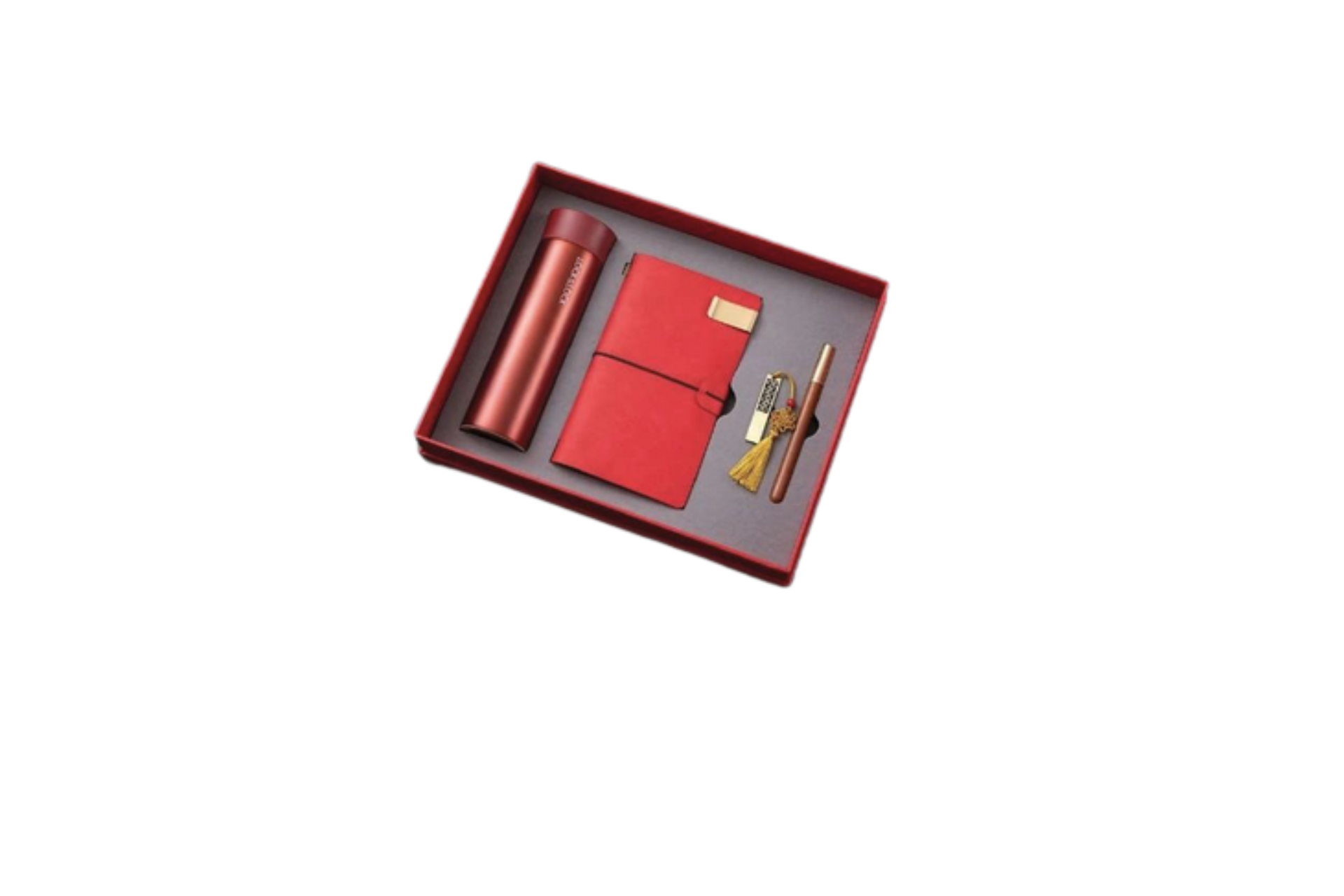 Coffrets cadeaux personnalisables de couleur rouge