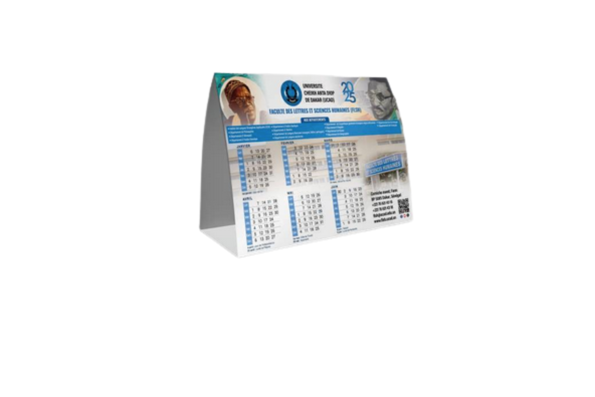 calendrier de bureau personnalisé